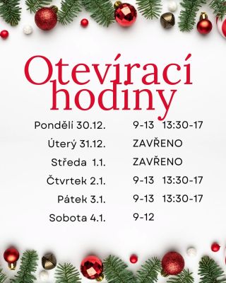 🎄 Otevírací doba pro tento týden 🎄